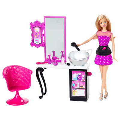 Barbie Mattel CMM55 Malibu Avenue - Peluquería con muñeca. Muñecas Barbie