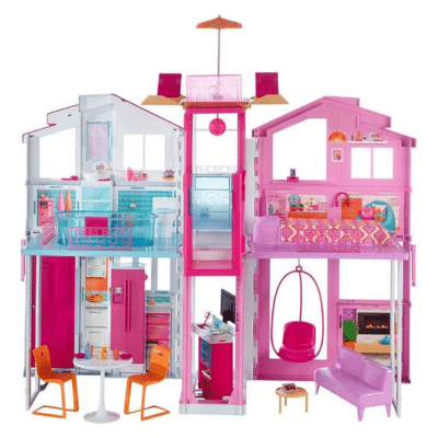 Barbie Supercasa, casa de muñecas con accesorios (Mattel DLY32)