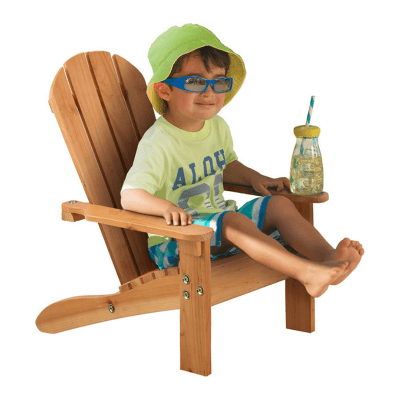 KidKraft 83 Silla Adirondack de madera para niños, muebles para jardín y exterior al aire libre - Miel