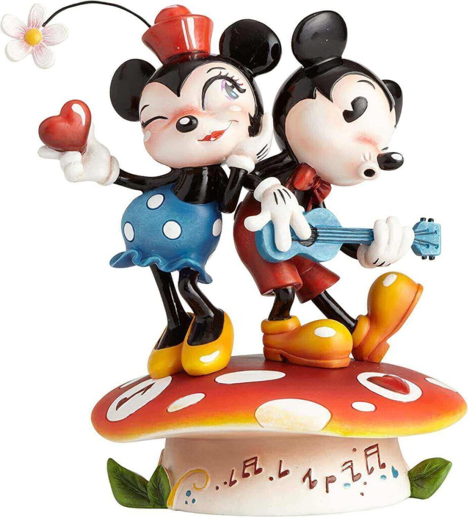 Miss Mindy, Figura de Mickey y Minnie, Disney, para coleccionar, Enesco