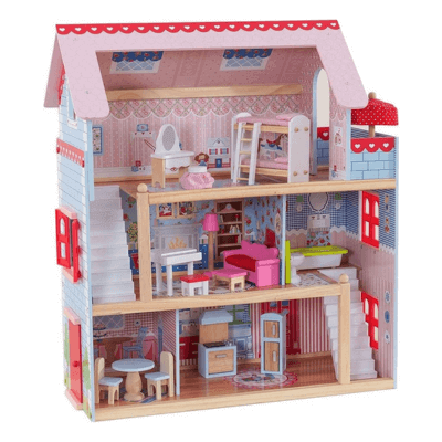 YLiansong Casas de muñecas por los niños Dollhouse 3 Historia casa de muñecas de Juguete con Accesorios for Muebles Toy Dollhouse para niños